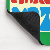 Make love not war Hippie Spruch Muismat (Hoek)