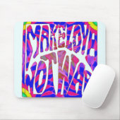 Make Love Not War Mousepad Muismat (Met muis)