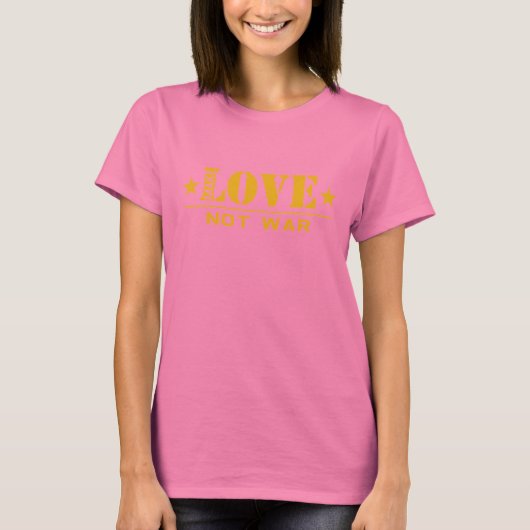 Make LOVE not war - t-shirt (Devant)