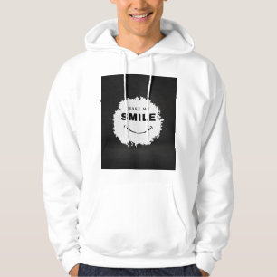 Make Me Smile Zwart-wit T-shirt Trendy Mi