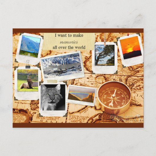 Make Memories Map Briefkaart (Voorkant)