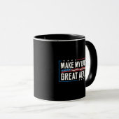 Make My Back Great Again Funny Patriotic Humor Mug (Devant droit)
