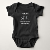 Make New Friends Fencing Fencer Epee Romper (Voorkant)