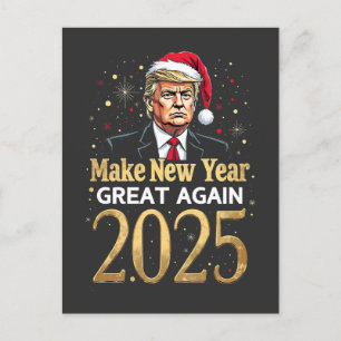 Make New Year Great Again 2025 Trump inauguratie Briefkaart