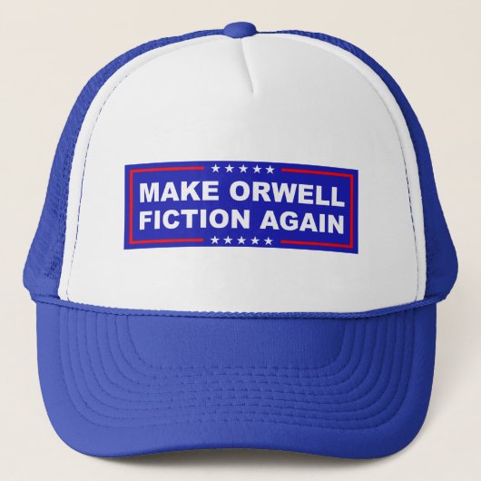 Make Orwell Fiction Again Trucker Pet (Voorkant)