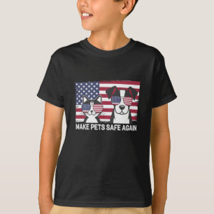 Make Pets Safe Again Trump Harris Debat 2024 T-shirt