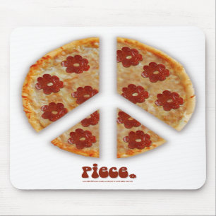 "Make Pizza, not War" Mousepad Muismat