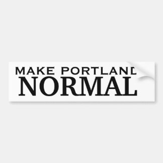 Make Portland NORMAL Bumpersticker