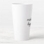 "Make Sip Happen" Sarcastic Motivation Funny Latte Mok (Voorkant)