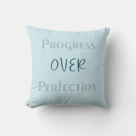 Make Small Progress Daily With Reflective Blue Art Kussen