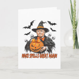 Make Spells Great Again Grappig Halloween Trump  Kaart