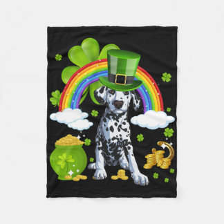 Make St Patricks Day Great Again Funny Damatian Me Fleece Deken