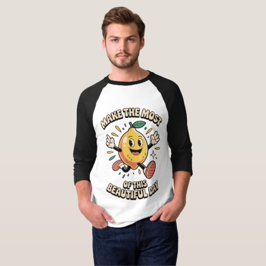Make the Most – Lemon Power Men's T-shirt (Voorkant volledig)