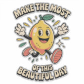  Make the Most – Lemon Vinyl Sticker (Voorkant)