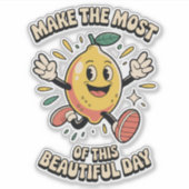  Make the Most – Lemon Vinyl Sticker (Voorkant)