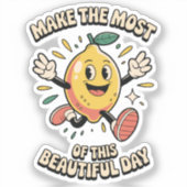 Make the Most – Lemon Vinyl Sticker (Voorkant)