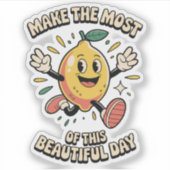  Make the Most – Lemon Vinyl Sticker (Voorkant)