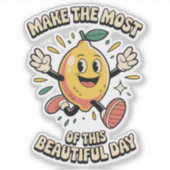  Make the Most – Lemon Vinyl Sticker (Voorkant)