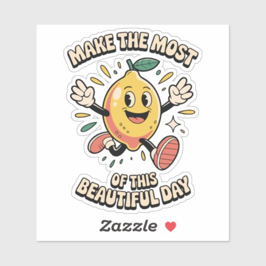  Make the Most – Lemon Vinyl Sticker (Vel)