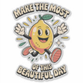  Make the Most – Lemon Vinyl Sticker (Voorkant)