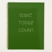 make.today.count. Calendriers et planificateurs (Devant)