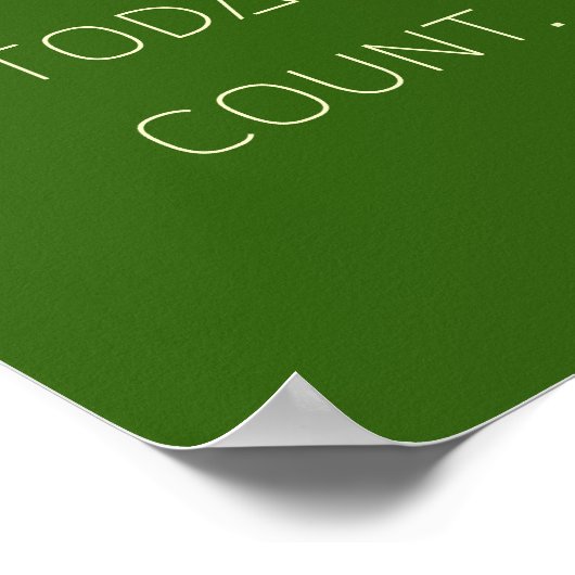 make.today.count. Poster et impression (Coin)