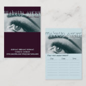 Make-up art 1 - Business, Planning Kaart Afsprakenkaartje (Voorkant / Achterkant)