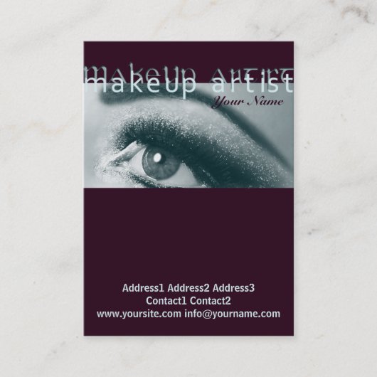Make-up art 1 - Business, Planning Kaart Afsprakenkaartje (Voorkant)