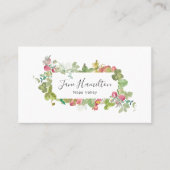 Make-up artiest aardbei & wijnstok visitekaartje (Voorkant)