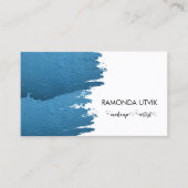 Make-up artiest blauw visitekaartje (Voorkant)