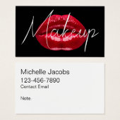 Make-up artiest Bold Modern Trendy Visitekaartjes (Voorkant /achterkant)