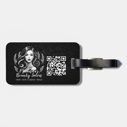 Make-up Artiest Haar Stylist Schoonheidssalon Lash Bagagelabel (Achterkant horizontaal)