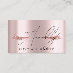 Make-up Artiest Lash QR LOGO Microblade Blush Roos Visitekaartje