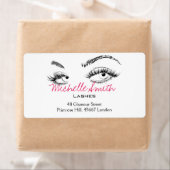 Make-up Artiest Lashes Brows Zwart en Wit Eenvoudi Etiket (Insitu)