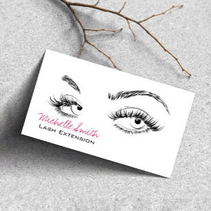 Make-up Artiest Lashes Brows Zwart Wit QR Code Visitekaartje