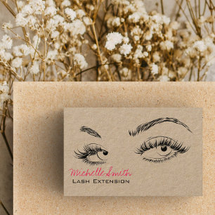 Make-up Artiest Lashes Brows Zwart Wit QR Code Visitekaartje