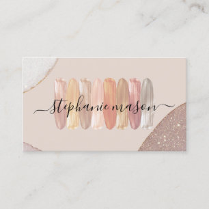 Make-up artiest make-up tinten moderne glitterij visitekaartje