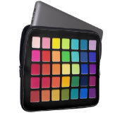 Make-up Artiest Oogschaduw Pallete Rainbow Grid Laptop Sleeve (Voorkant Rechts)