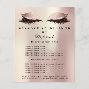 Make-up Artiest Schoonheidssalon Wimpers Flyer Roo