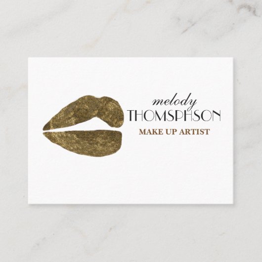 Make up artiest standaard matte visitekaartje (Voorkant)