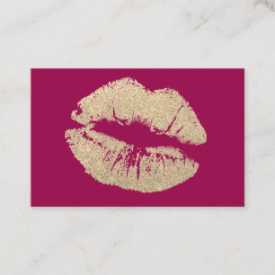 Make-up Artiest Visitekaartjes - Golden Kiss
