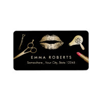 Make-up Artiest Zwart & Goud Schoonheid Salon