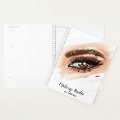 Make-up artist Brown Eyes Lange wimpers Planner (Display)