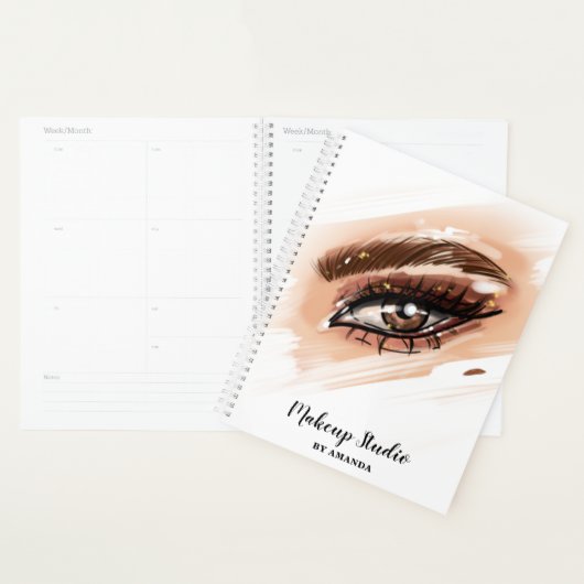 Make-up artist Brown Eyes Lange wimpers Planner (Display)
