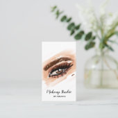 Make-up artist Brown Eyes Lange wimpers Visitekaartje (Staand voorkant)