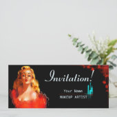 Make-Up Artist - Carte, Invitation, Invitation (Debout devant)