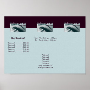Make Up Artist - Flyer, Poster