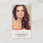 Make-up artist foto visitekaartje (Voorkant)