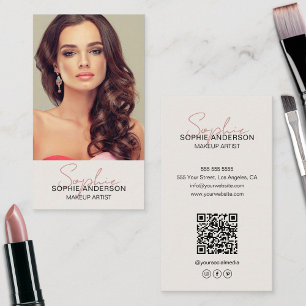 Make-up artist foto visitekaartje