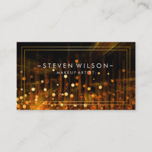 Make-up Artist Glow Glitter Sparkle Modern Fire Visitekaartje